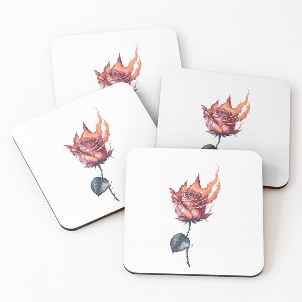 Item preview, Rosa ardiente en estilo acuarela. designed and sold by MamikonarsRB.