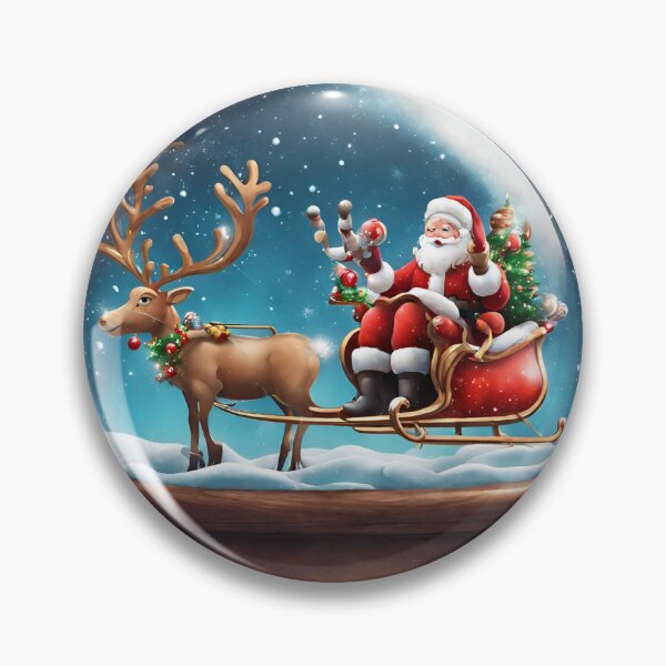 Item preview, Santa Claus With Reindeer designed and sold by GallaMoon.