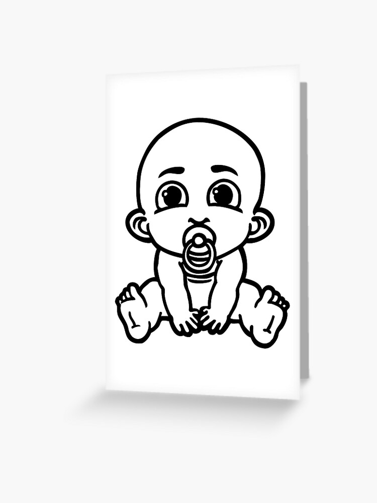 Baby Babe Bebe Bebe Loading Greeting Card By Huggymauve Redbubble