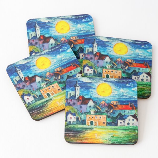 Item preview, Village on the coast 1 designed and sold by George Hutton Hunter.