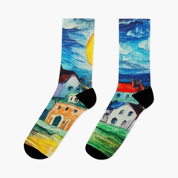 Item preview, Village on the coast 1 designed and sold by George Hutton Hunter.