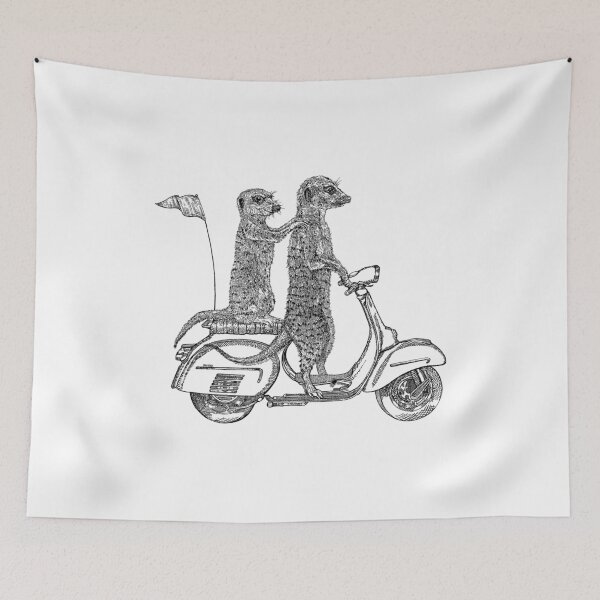 Item preview, "Alan & Steve" On an Adventure on their Scooter designed and sold by TheCollywobbles.