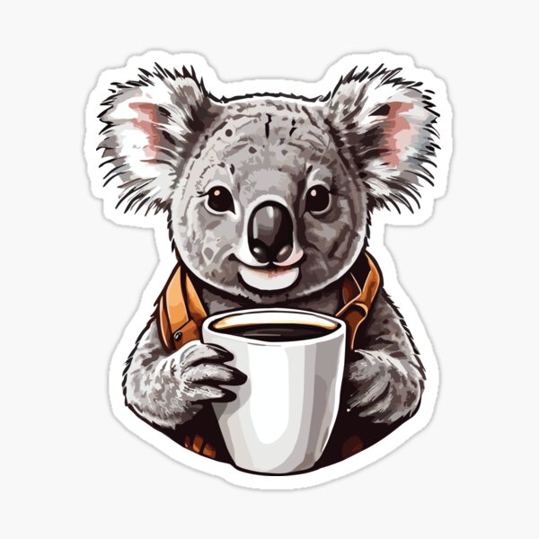 Aperçu de l'œuvre Café Koala créée et vendue par Getup-clothing.