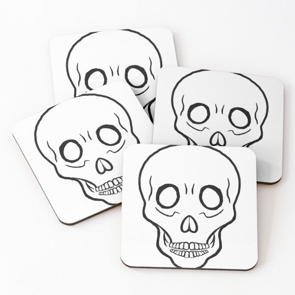 Item preview, Minimalist skull designed and sold by lialeaf.