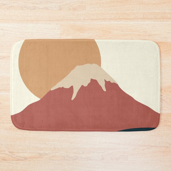 Item preview, Mount Fuji Japan Art with Neutral Colors Sunset designed and sold by Anton Repetto.