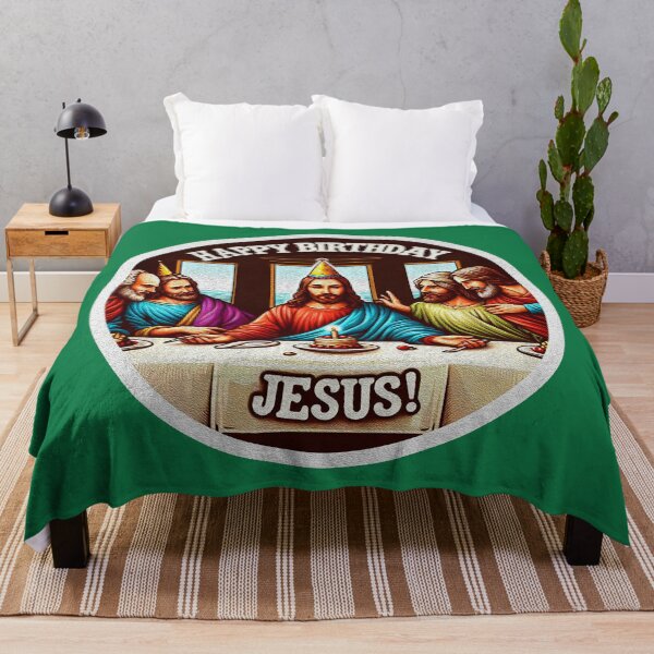 Item preview, Happy Birthday Jesus Disciples Last Supper Christmas designed and sold by plushism.