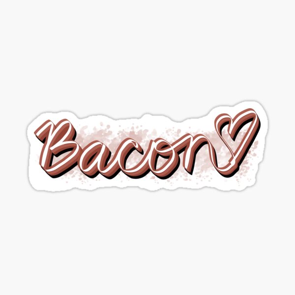 Item preview, Bacon Love - Hand-Lettered Design designed and sold by JillPillDesign.