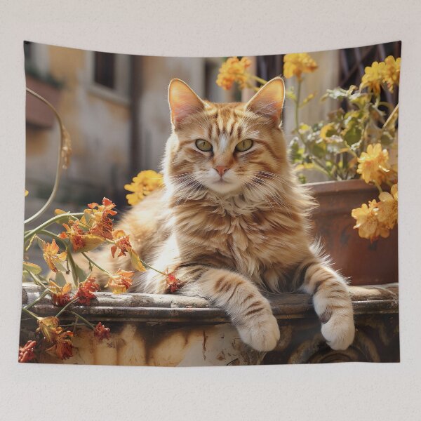 Artikelvorschau, Yellow Cat's Affection entworfen und verkauft von PixelPrisma.