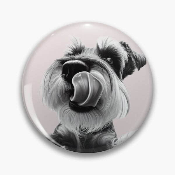 Item preview, Schnauzer Kisses designed and sold by barksandsqueaks.