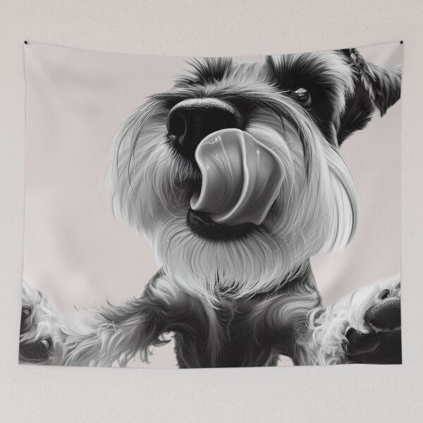 Item preview, Besos Schnauzer designed and sold by barksandsqueaks.