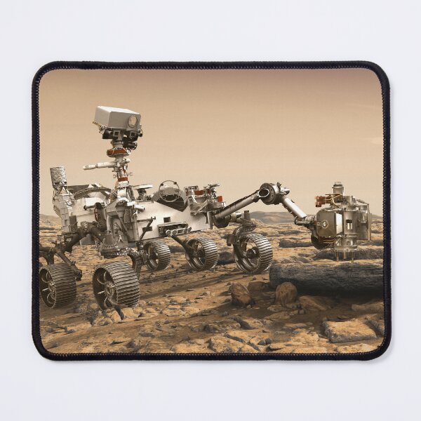 Item preview, STK204836S-The Perseverance rover studying a Mars rock outcrop. designed and sold by StocktrekImages.