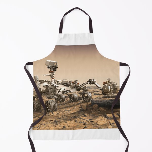 Item preview, STK204836S-The Perseverance rover studying a Mars rock outcrop. designed and sold by StocktrekImages.