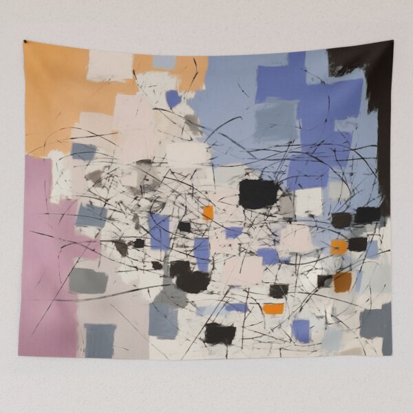 Item preview, Jitterbug, 1950s Style Abstract Painting by Bossy Cat Home designed and sold by BossyCatHome.