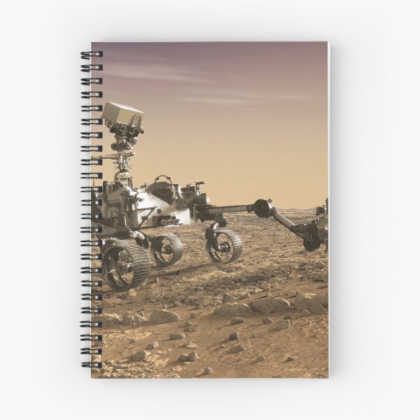 Item preview, STK204837S-The Perseverance rover studying rocks with its robotic arm.  designed and sold by StocktrekImages.