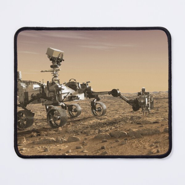Item preview, STK204837S-The Perseverance rover studying rocks with its robotic arm.  designed and sold by StocktrekImages.