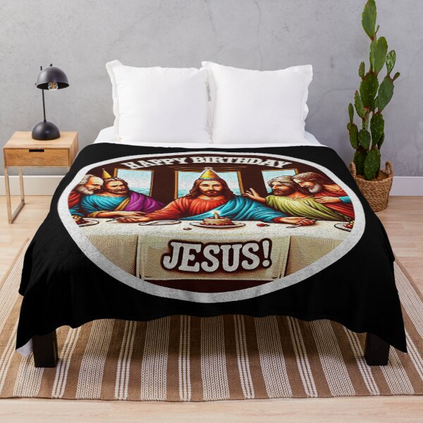 Item preview, Happy Birthday Jesus Disciples Last Supper Christmas designed and sold by plushism.