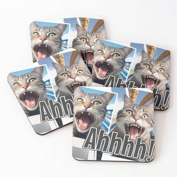 Item preview, AI-Generated Cat 01 "Ahhhh" designed and sold by Cliff-Qi.