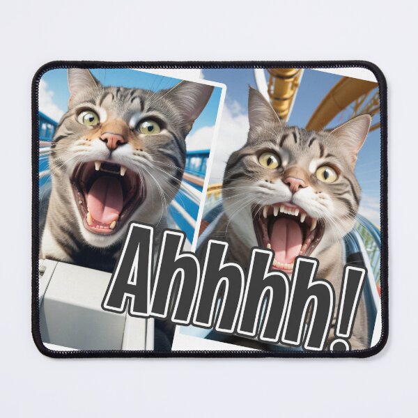 Item preview, AI-Generated Cat 01 "Ahhhh" designed and sold by Cliff-Qi.