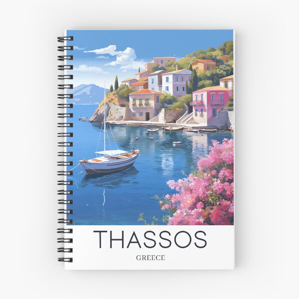 Item preview, A Pop Art Travel Print of Thassos - Greece  designed and sold by StudioRedKoala.