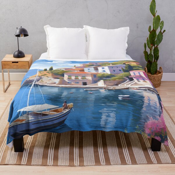 Item preview, A Pop Art Travel Print of Thassos - Greece  designed and sold by StudioRedKoala.