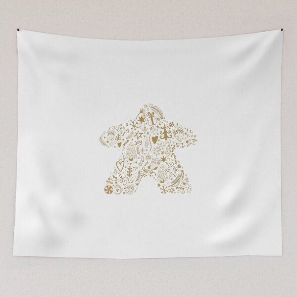 Item preview, Meeple Golden Christmas Mosaic designed and sold by EJTEV.