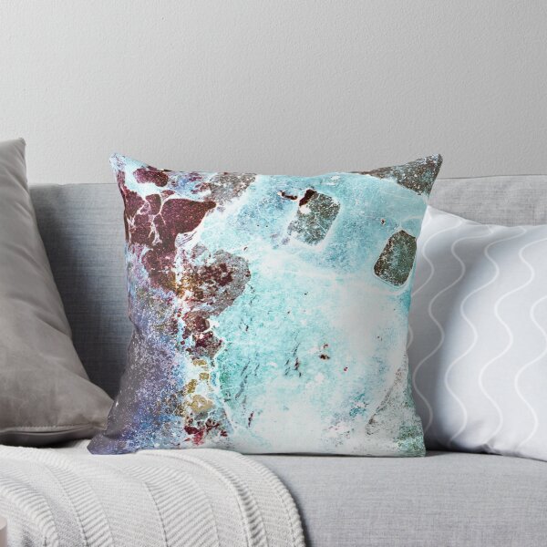 FD:XII Aqua Liver Throw Pillow