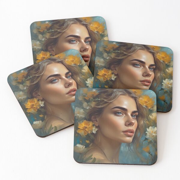 Item preview, Cara Delevingne with flowers designed and sold by bogfl.