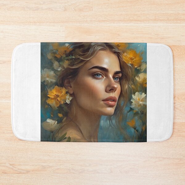 Item preview, Cara Delevingne with flowers designed and sold by bogfl.