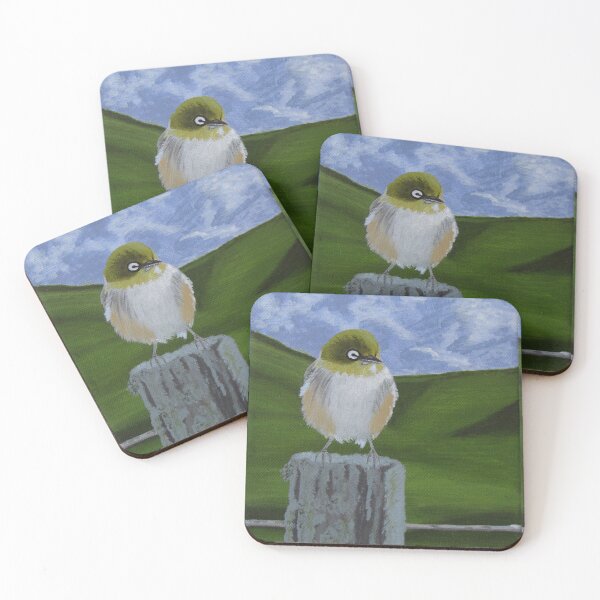 Item preview, Waxeye Sitting On Fencepost designed and sold by KarenWoodArt.