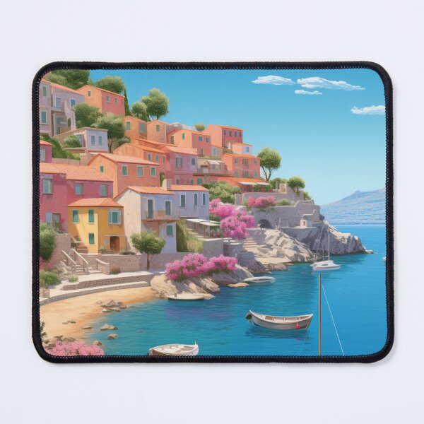 Item preview, A Pop Art Travel Print of Thassos - Greece  designed and sold by StudioRedKoala.