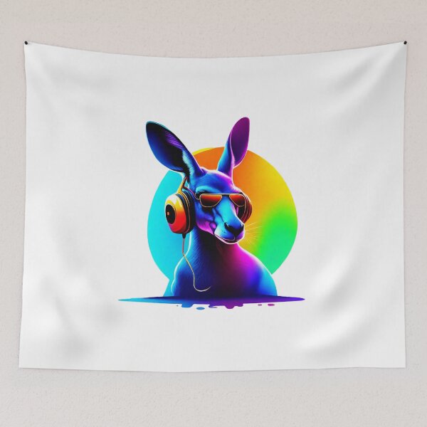 Item preview, Neon Dream Kangaroo Headphones designed and sold by calibras.