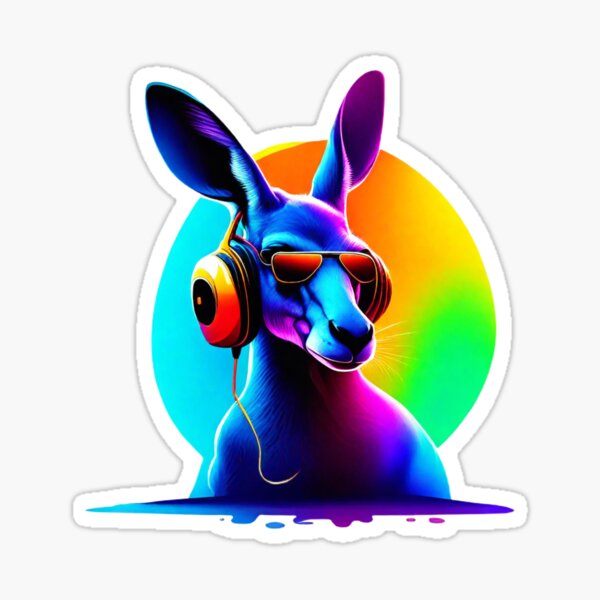 Item preview, Neon Dream Kangaroo Headphones designed and sold by calibras.