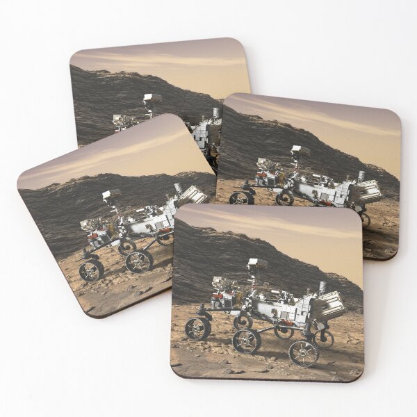 Item preview, STK204839S-The Perseverance rover studying an outcrop.  designed and sold by StocktrekImages.