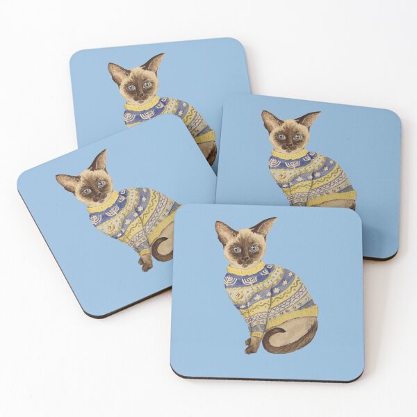 Item preview, Hanukkah Cat  designed and sold by ArtfulSynapse.