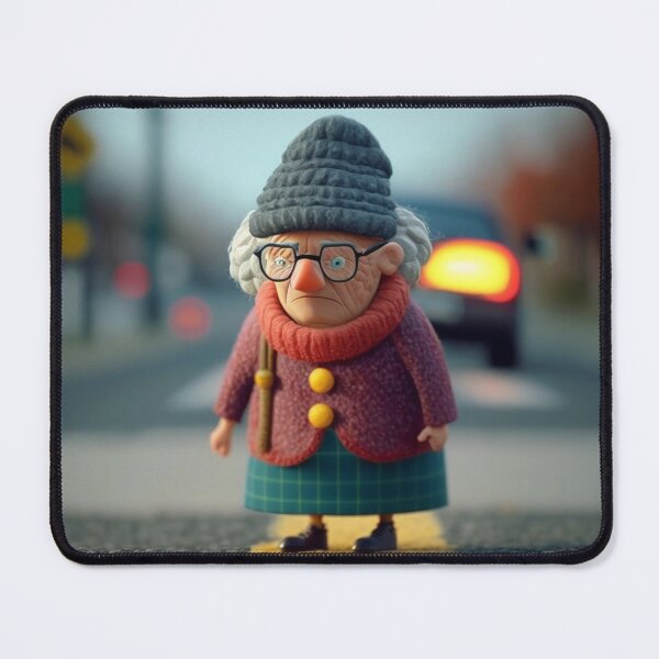 Item preview, Clay Old Lady Crossing the Road 1 designed and sold by AstroRisq.