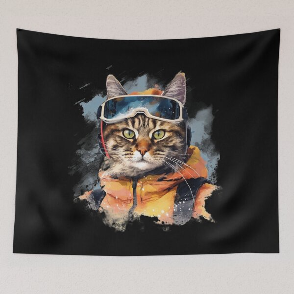 Item preview, Ski Cat in Ski Googles designed and sold by AnnaMDesign.