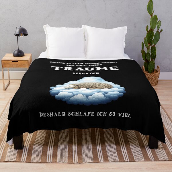 Item preview, My parents told me to pursue my dreams, that's why I sleep so much, saying in German - funny designed and sold by Pflugart.