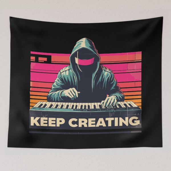 Item preview, Dj Keep Creating Music designed and sold by TomFrontierArt.