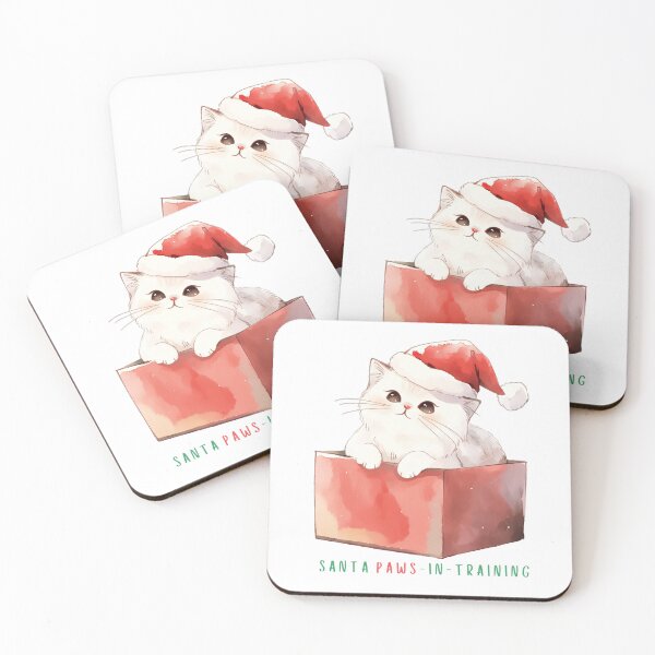 Item preview, Santa Paws-in-Training, Cat in the box designed and sold by Cherrita07.