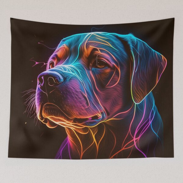 Item preview, Dog Neon Art 1 designed and sold by AstroRisq.