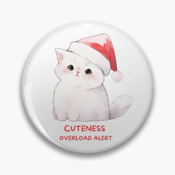 Item preview, Cuteness Overload Alert, Kitten + Santa hat designed and sold by Cherrita07.