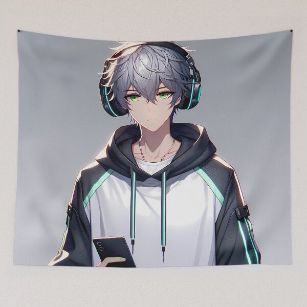 Item preview, Digital Pulse - Anime Tech Enthusiast designed and sold by RuyaFab.