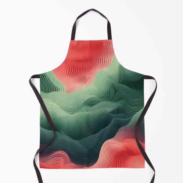 Item preview, Crimson and Emerald Topographic Waves designed and sold by VectorPlace.