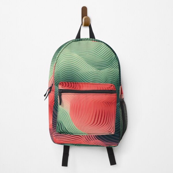 Item preview, Crimson and Emerald Topographic Waves designed and sold by VectorPlace.