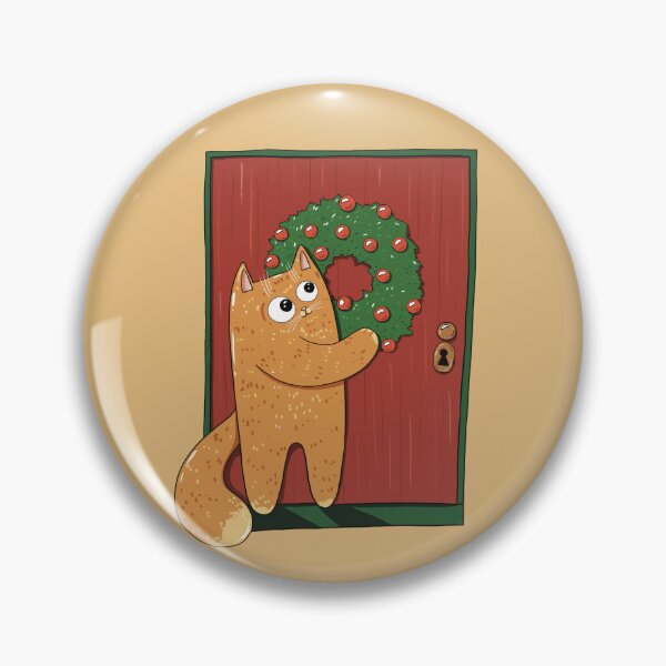 Item preview, Christmas Decorations Cat Print designed and sold by Julia Sol.