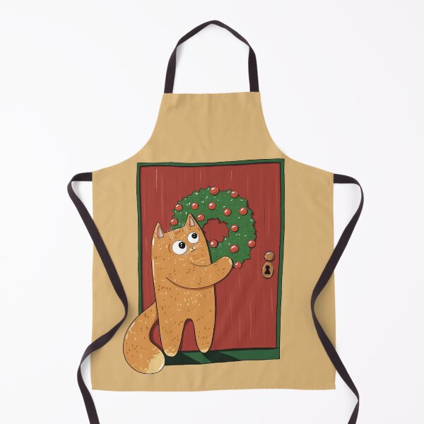 Item preview, Christmas Decorations Cat Print designed and sold by Julia Sol.