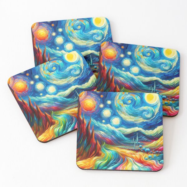 Artikelvorschau, Nachthimmel - Van Gogh inspiriert entworfen und verkauft von fkdesignsshirts.