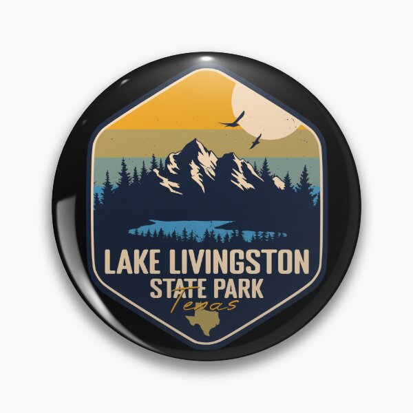 Item preview, Lake Livingston State Park Texas Vacation TX Souvenir Retro Badge designed and sold by mountainfad.