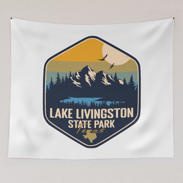Item preview, Lake Livingston State Park Texas Vacation TX Souvenir Retro Badge designed and sold by mountainfad.