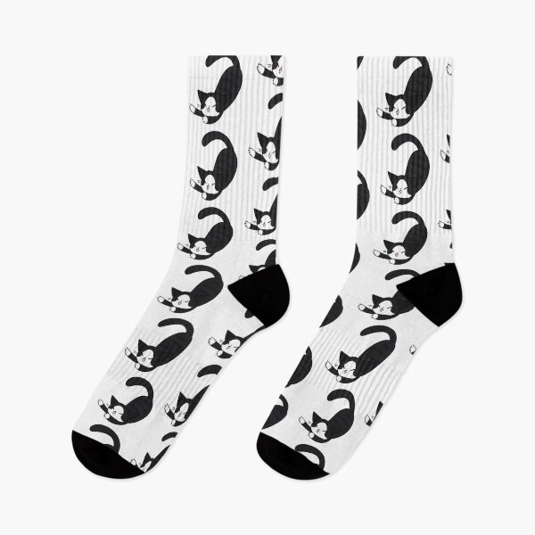 Item preview, Black and white cat designed and sold by SoloSammich.